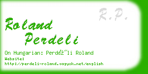 roland perdeli business card